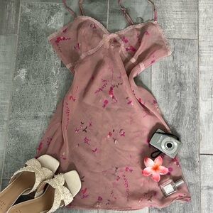 Calvin Klein Pink Floral Dress